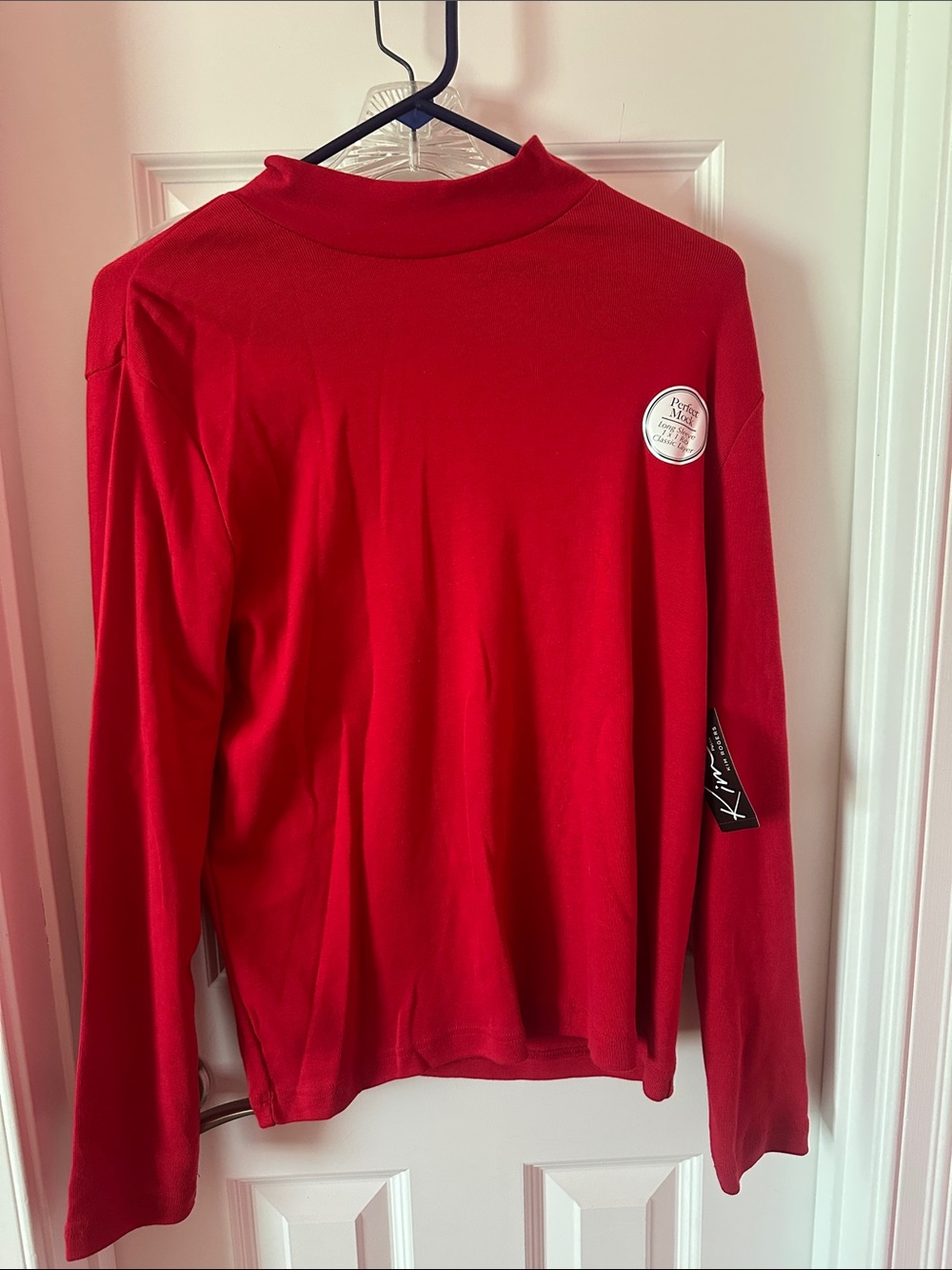 Kim Rogers Red Cowl Neck Sweater